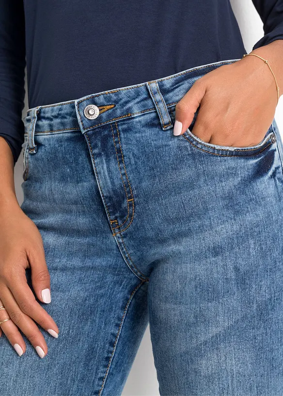 Strečové Skinny džíny, Mid Waist, bonprix