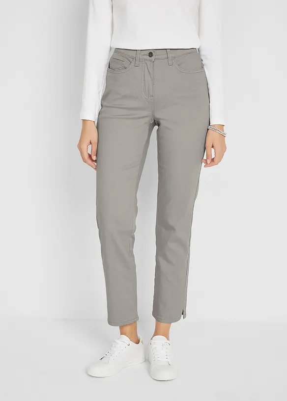 Strečové džíny s rovnými nohavicemi, Mid Waist, bonprix