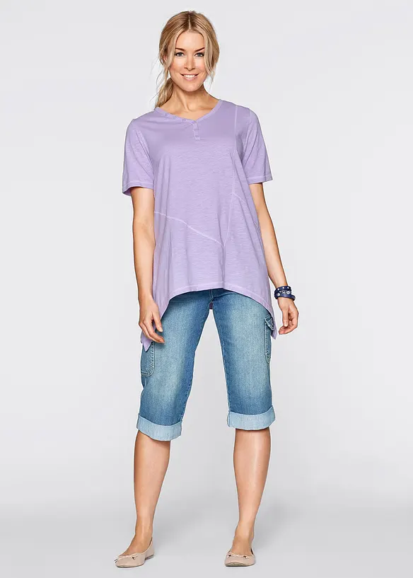 Strečové cargo džíny, Mid Waist, bonprix