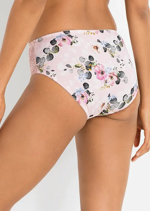 Maxi kalhotky s jemnou krajkou (2 ks), bonprix