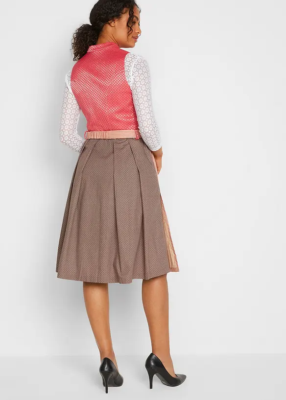 Pohodlný kroj Dirndl, v délce po kolena (2dílná souprava), bonprix