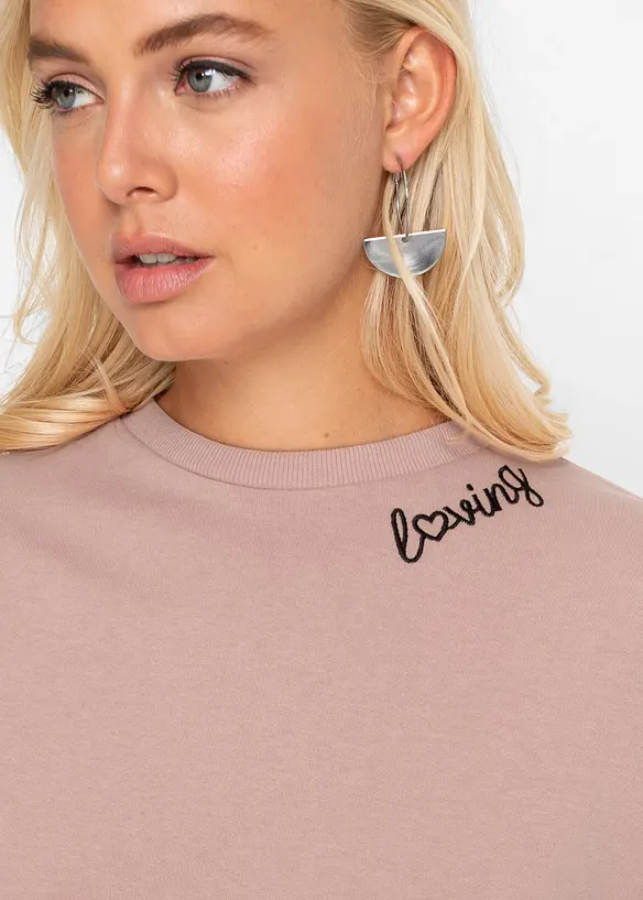 Mikinové šaty oversize, bonprix