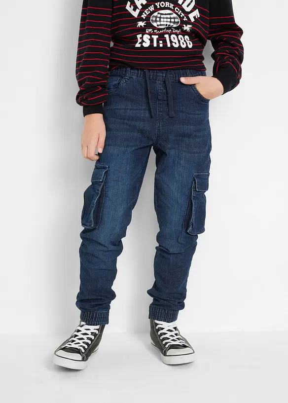 Strečové džíny bez zapínání, Slim Fit, bonprix