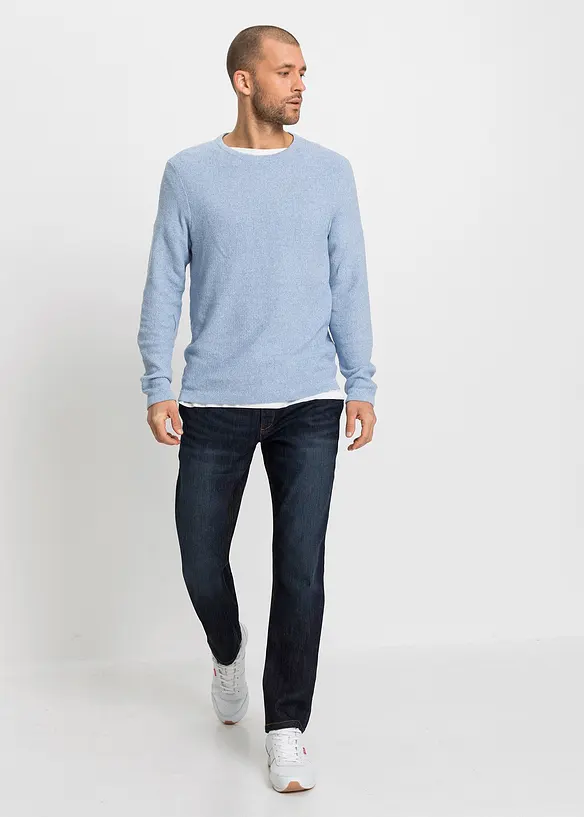 Lehké džíny bez zapínání a s pohodlným pasem, Regular Fit, Straight, bonprix