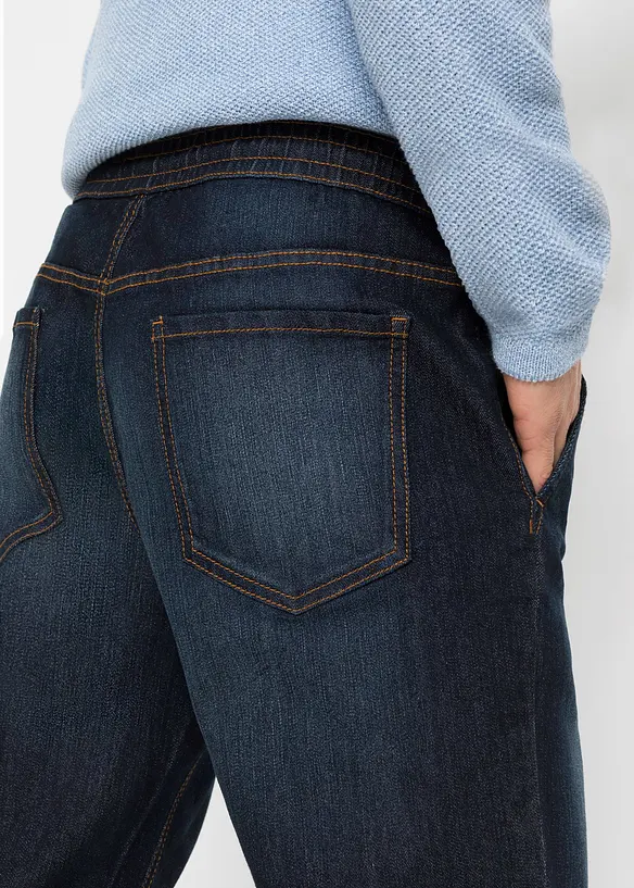 Lehké džíny bez zapínání a s pohodlným pasem, Regular Fit, Straight, bonprix