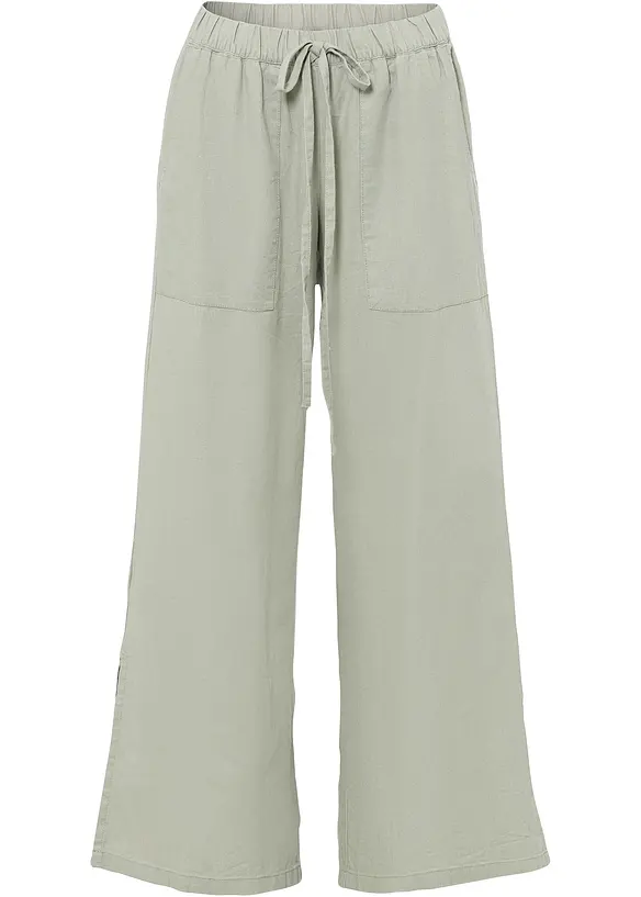 Kalhoty Marlene ze lnu, bonprix