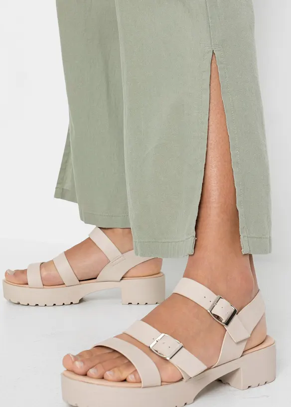 Kalhoty Marlene ze lnu, bonprix