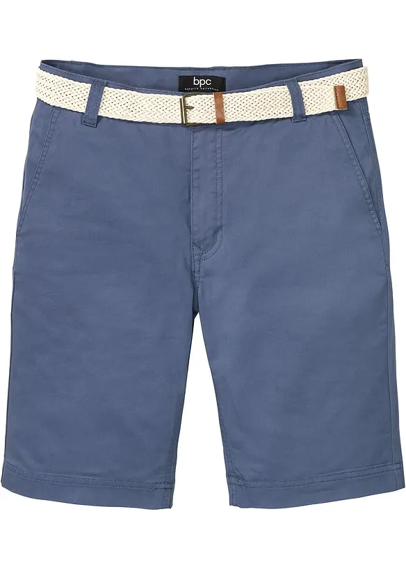 Strečové chino kalhoty s páskem, Regular Fit, bonprix
