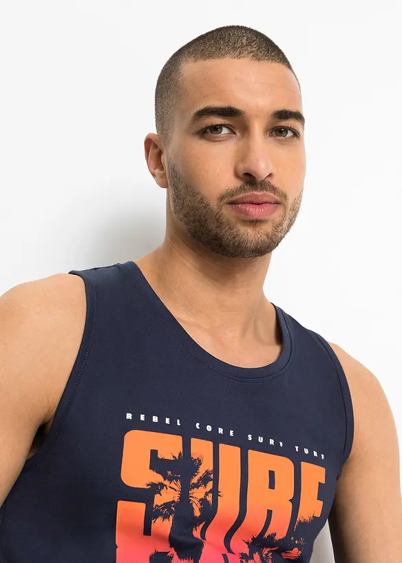 Nátělník z čisté organické bavlny, Slim Fit (2 ks v balení), bonprix