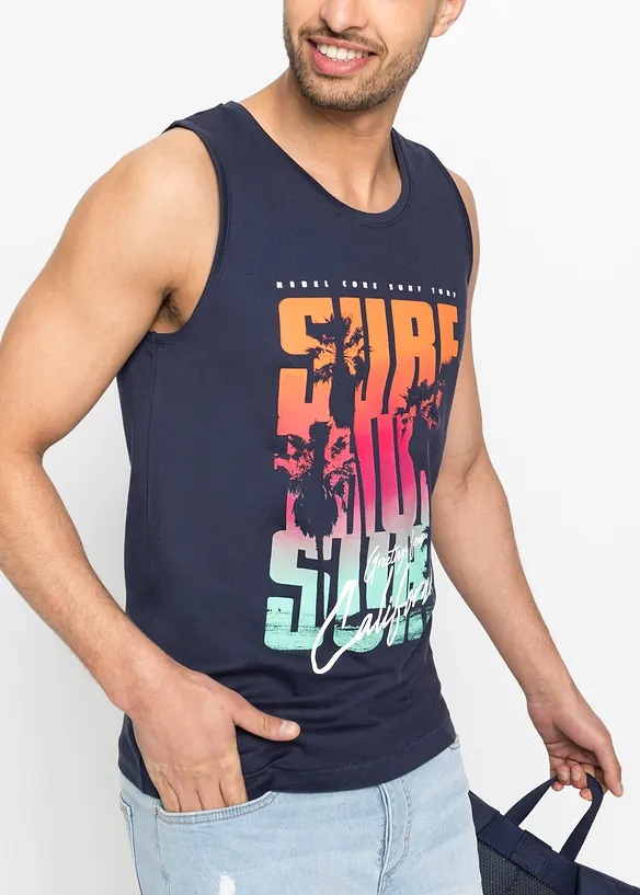 Nátělník z čisté organické bavlny, Slim Fit (2 ks v balení), bonprix