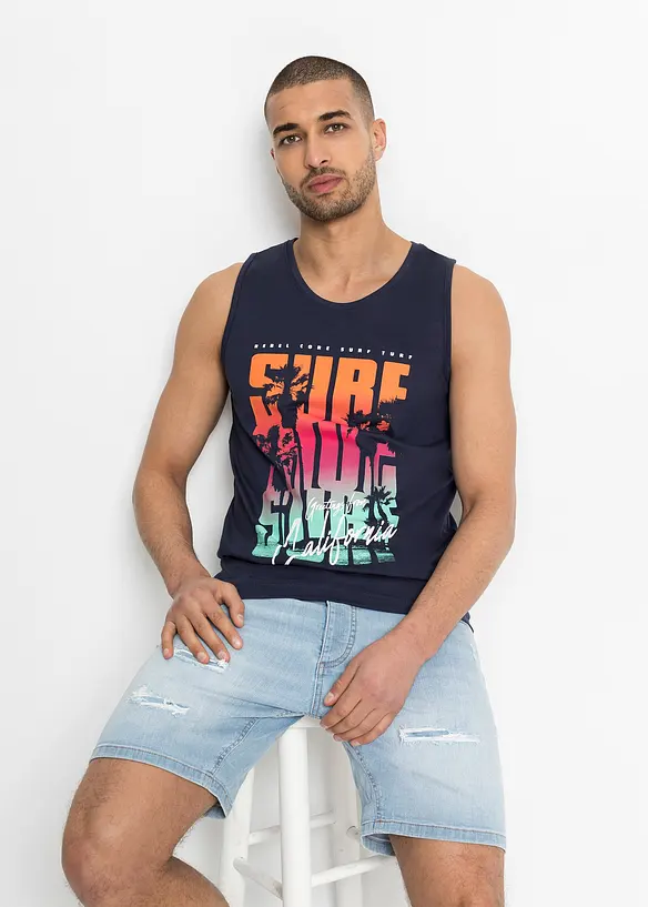 Nátělník z čisté organické bavlny, Slim Fit (2 ks v balení), bonprix