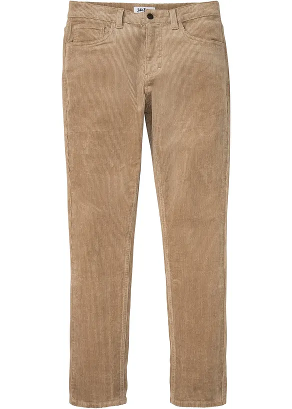 Strečové manšestrové kalhoty v pohodlném střihu, Slim Fit, bonprix