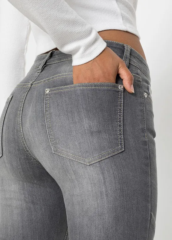 Džíny Flared, Mid Waist, bonprix