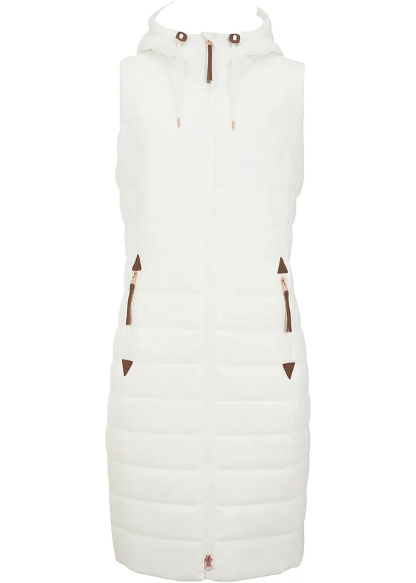 Dlouhá prošívaná vesta, bonprix