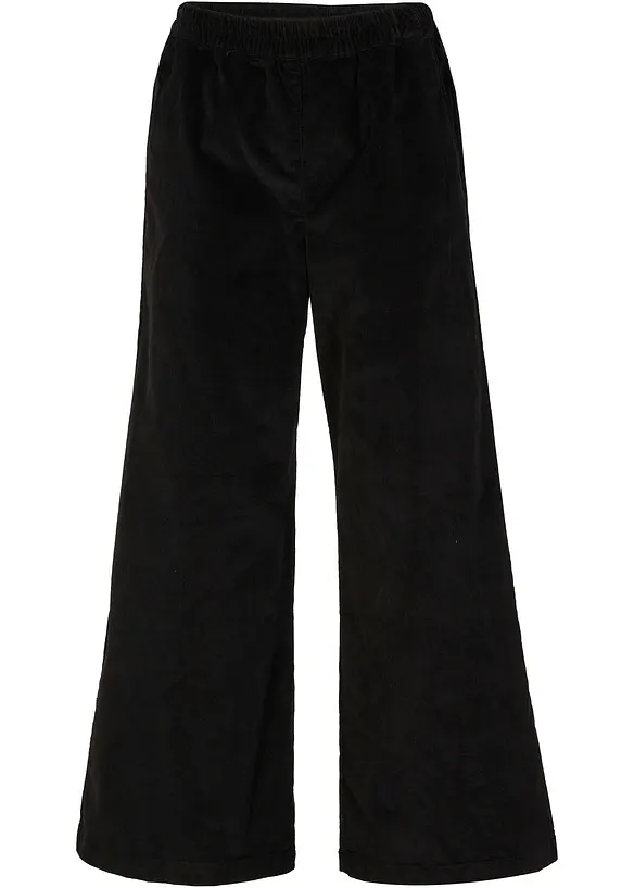 Manšestrové kalhoty s pohodlným pasem, High Waist, bonprix