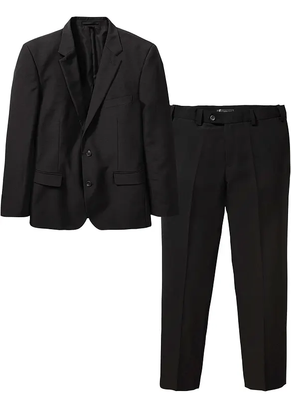 Oblek (2dílný): sako a kalhoty, Slim Fit, bonprix