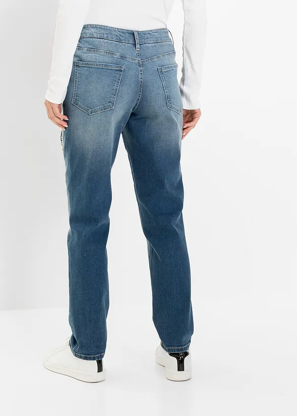 Boyfriend džíny, Mid Waist, bonprix