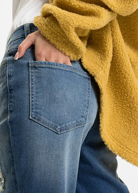 Boyfriend džíny, Mid Waist, bonprix