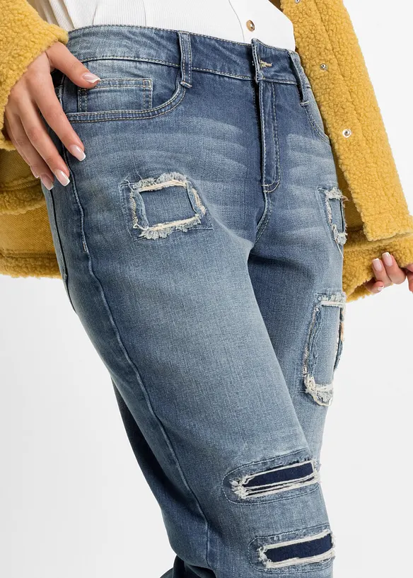 Boyfriend džíny, Mid Waist, bonprix
