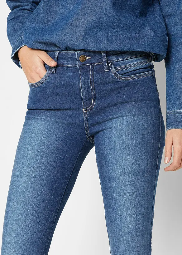 Skinny džíny Mid Waist, streč, bonprix