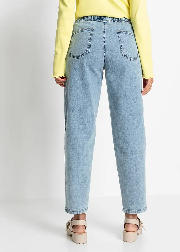 Džíny Barrel Mid Waist, pohodlný pas, bonprix