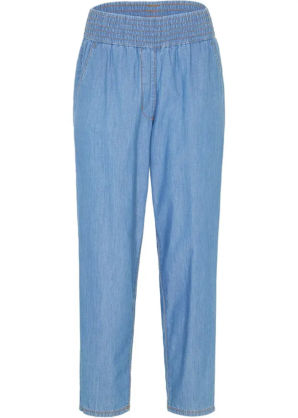 Džíny Mom, High Waist, organická bavlna, bonprix