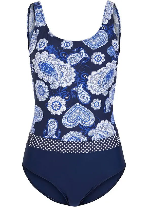 Stahovací jednodílné plavky, střední tvarující efekt, bonprix