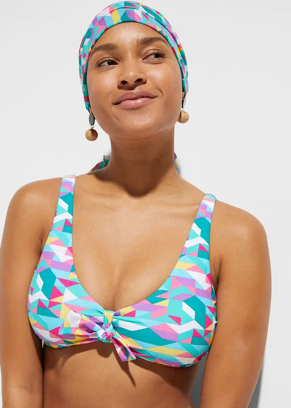 Bikiny a spodní díl na koupání (3dílná souprava), bonprix