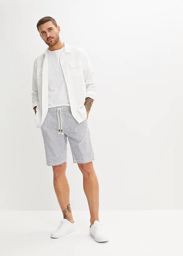 Bermudy Regular Fit se lnem, bonprix