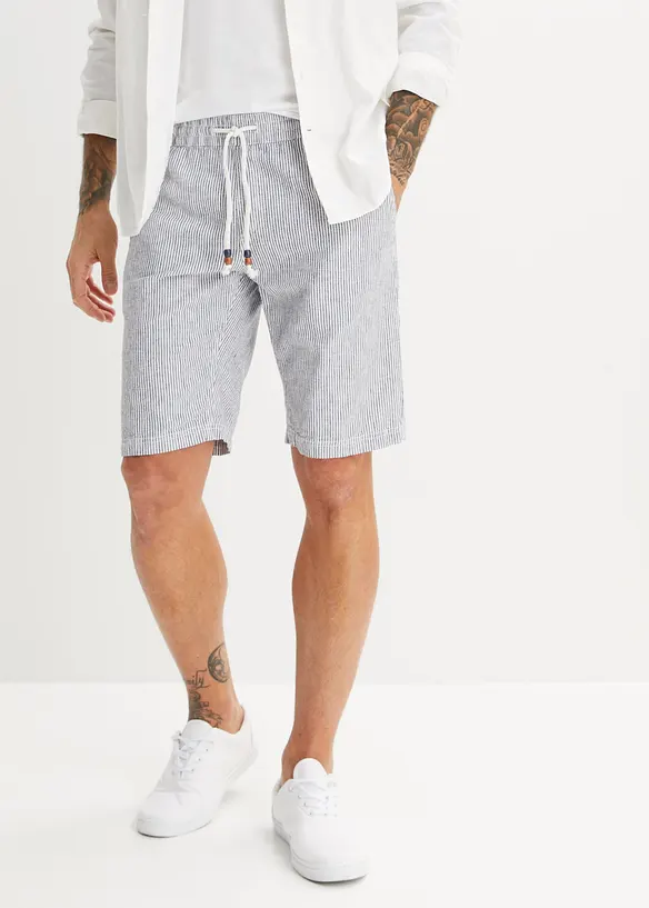 Bermudy Regular Fit se lnem, bonprix