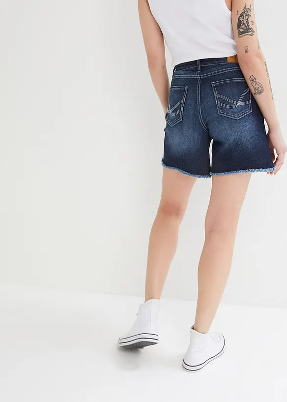 Strečové džínové šortky, Mid Waist, bonprix