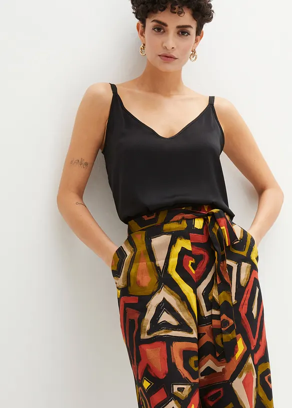 Viskózové kalhoty Culotte, bonprix