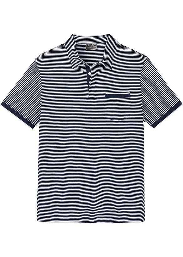 Triko polo s proužky, bonprix