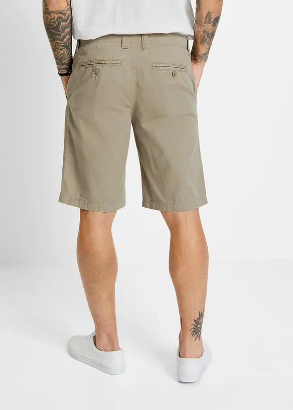Chino bermudy z čisté bavlny, Regular Fit, bonprix