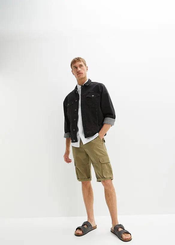 Cargo bermudy z čisté bavlny, Regular Fit, bonprix