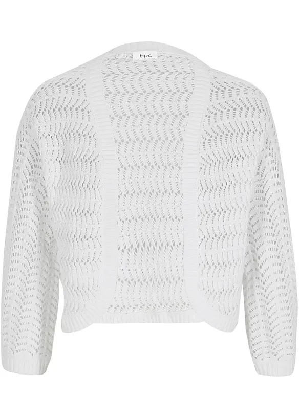 Bolerko s háčkovaným vzhledem, polodlouhý rukáv, bonprix