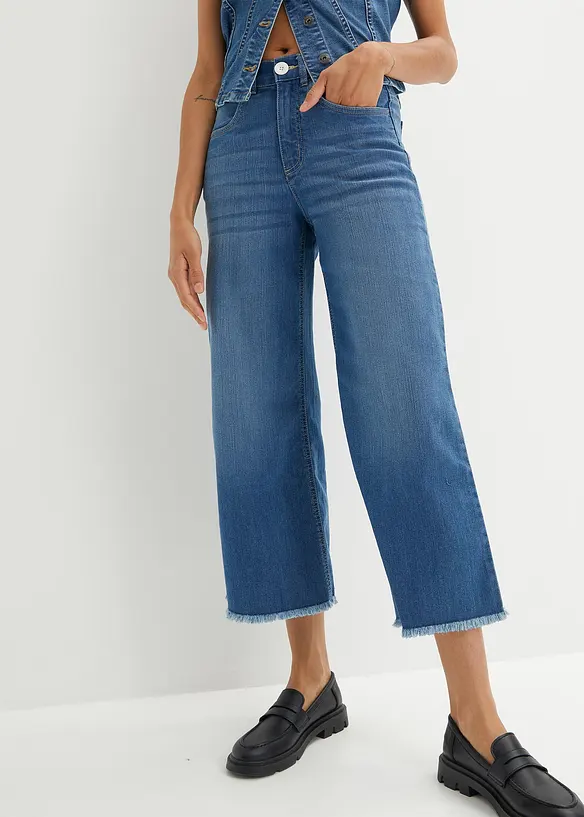 7/8 džíny Wide Fit, bonprix