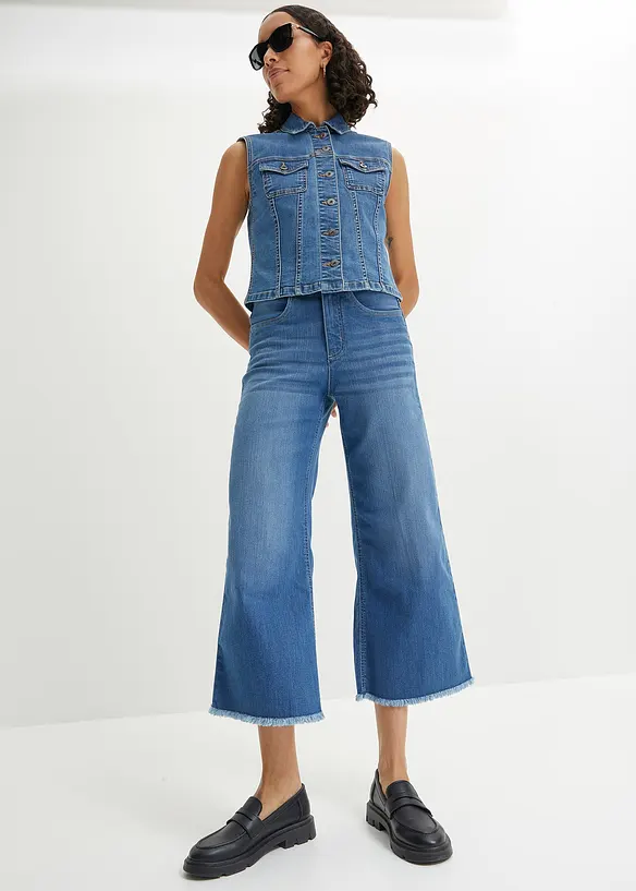 7/8 džíny Wide Fit, bonprix