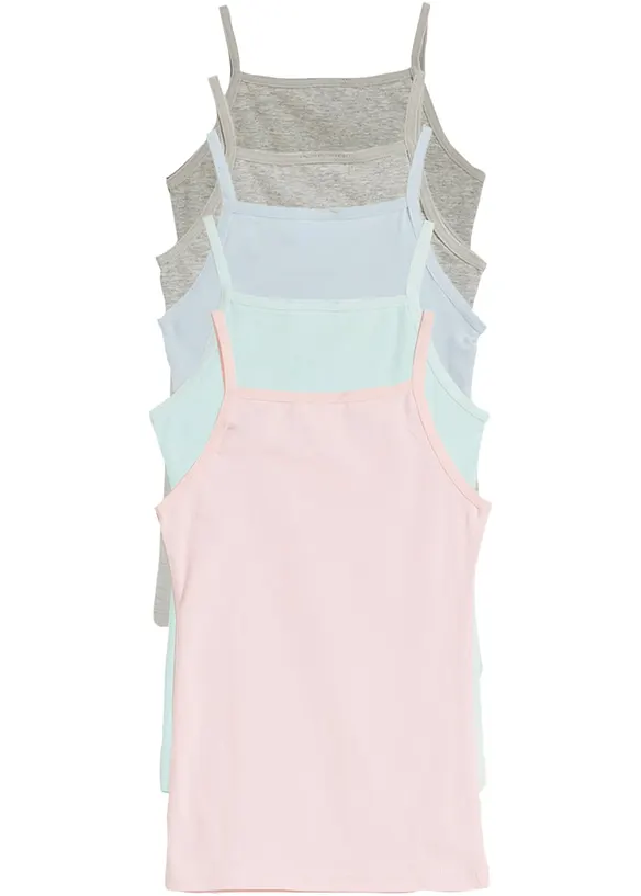 Spodní košilka s měkkou bavlnou (5 ks v balení), bonprix