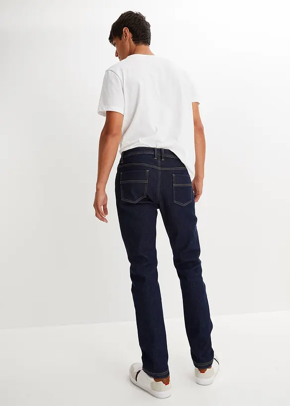 Strečové termo džíny s hřejivou vnitřní stranou, Regular Fit Straight, bonprix