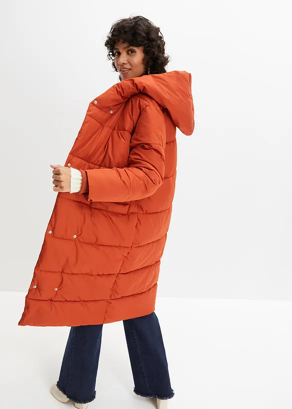 Prošívaný oversize kabát, bonprix