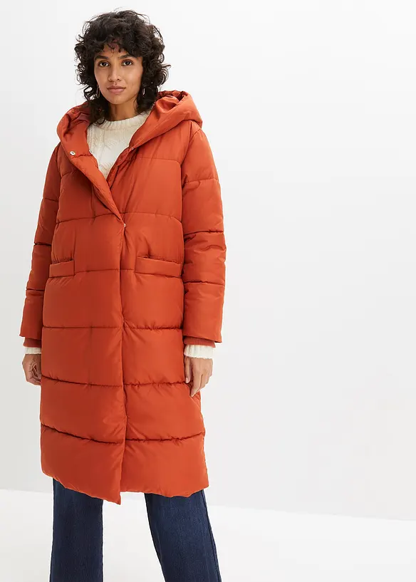 Prošívaný oversize kabát, bonprix