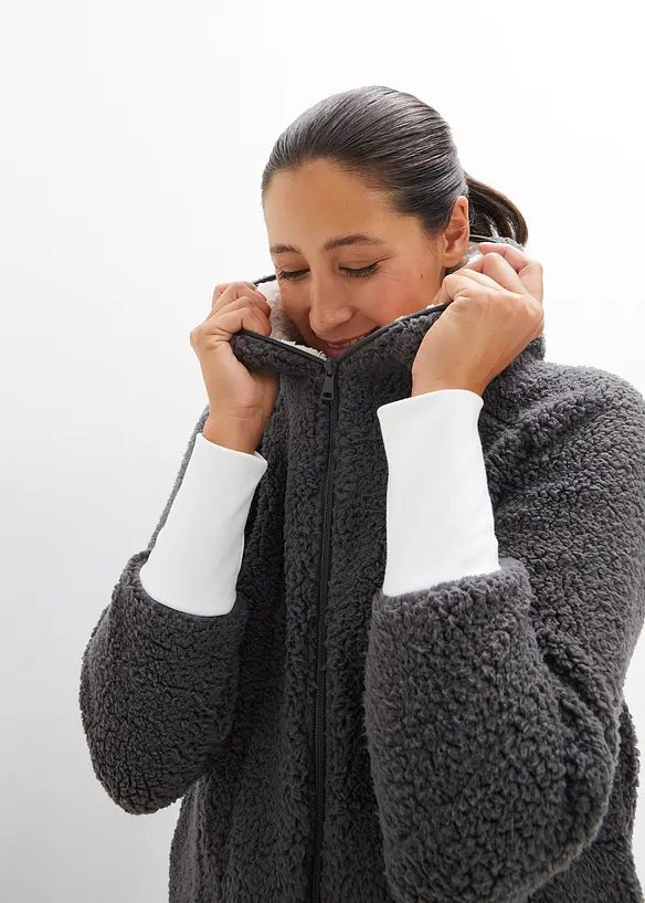 Bunda z plyšového flísu, bonprix