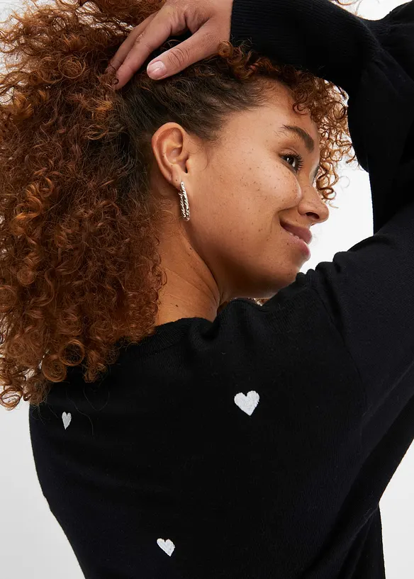 Svetr z jemné pleteniny z viskózové směsi, bonprix