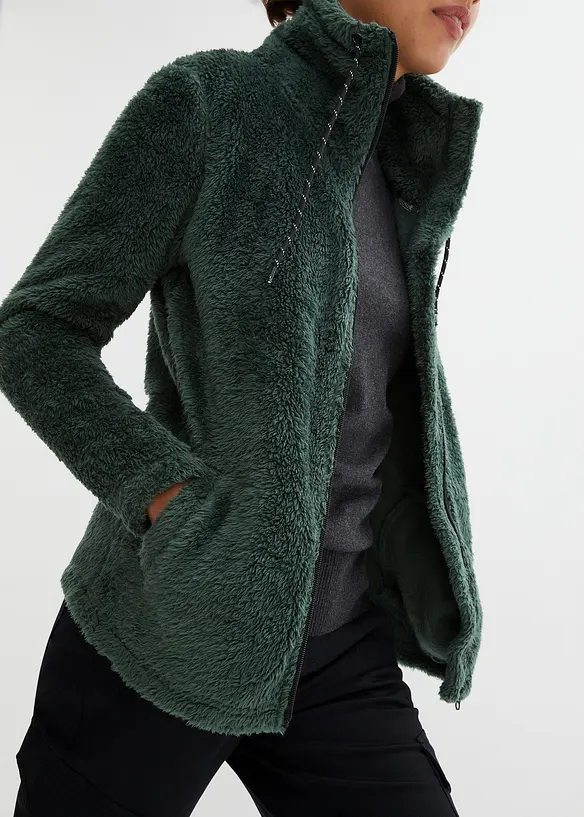 Bunda z medvídkového flísu, bonprix