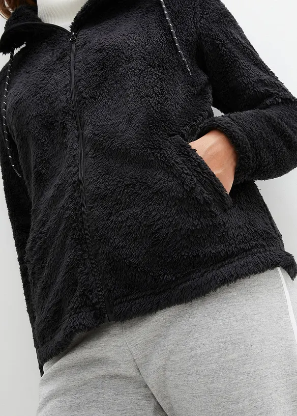 Bunda z medvídkového flísu, bonprix