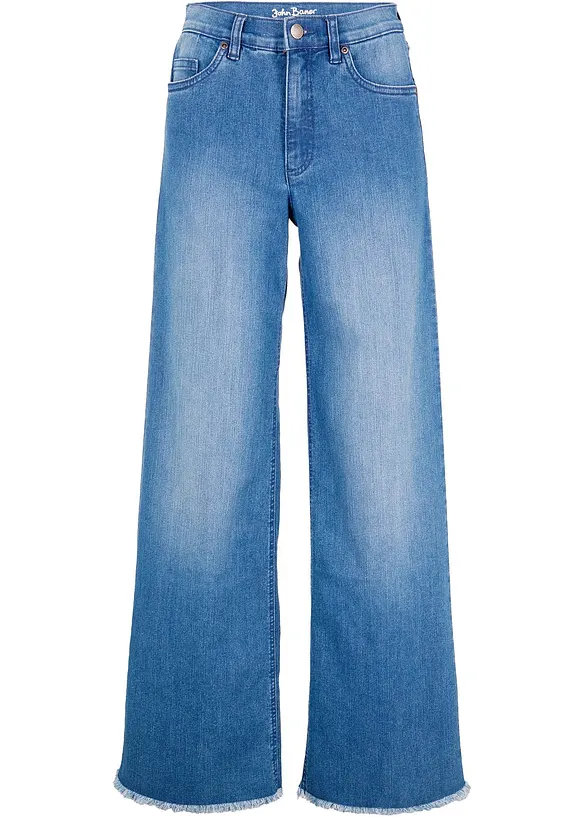 Wide Leg džíny High Waist, bonprix