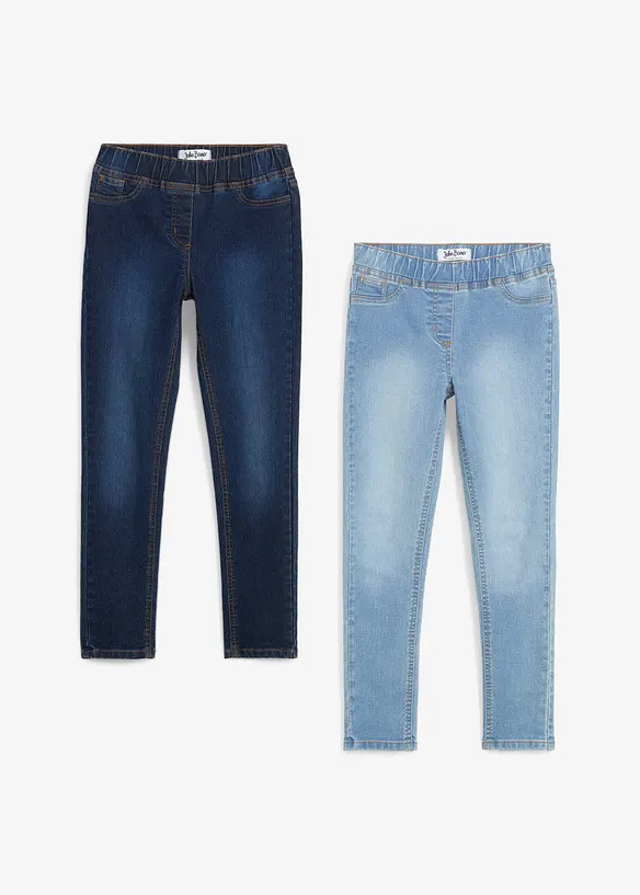 Jeggings Mid Waist (2 ks v balení), bonprix