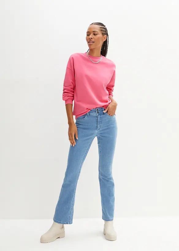 Oversize mikina z čisté bavlny, bonprix