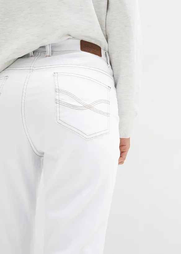 Strečové džíny Mid Waist Straight, bonprix